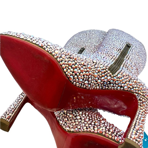 Auth Christian Louboutin Austrian Strass Boots Taylor Swift Eras Tour Lover 39 - Picture 11 of 15